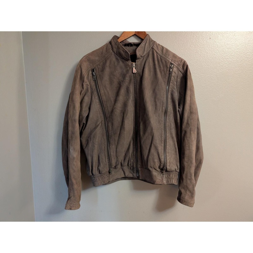 Vintage Hein Gericke Leather Jacket Cafe Racer Bomber Coat Mens Size US S EUR 36